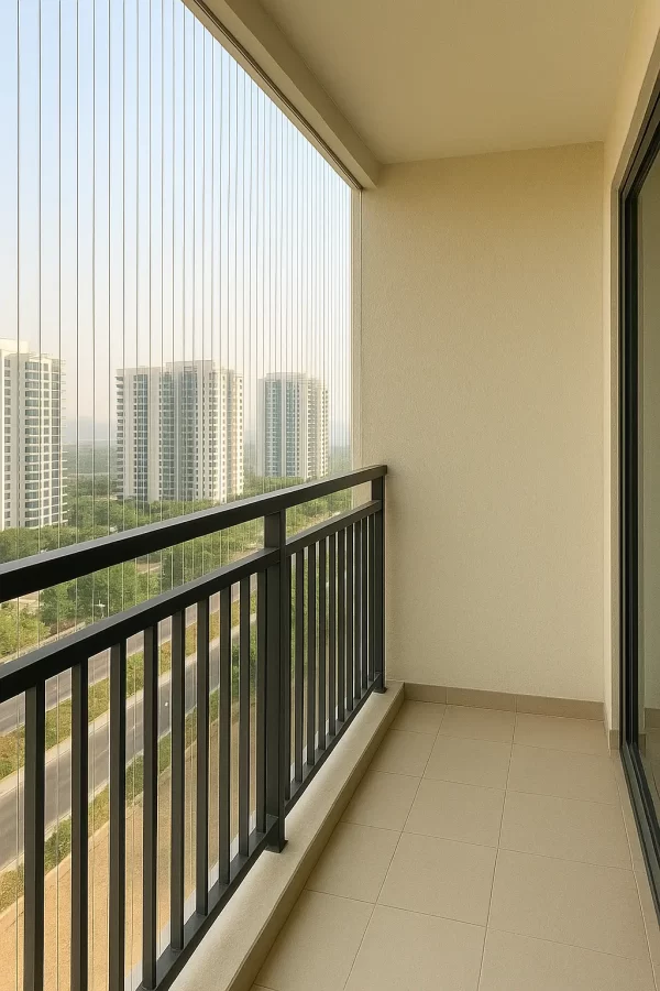 Cityscape from an Elegant Balcony